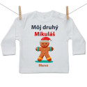 Tričko s dlhým rukávom Môj druhý Mikuláš s perníčkom