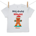Tričko s krátkym rukávom Môj druhý Mikuláš s perníčkom