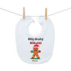 Podbradník na zapínanie Môj druhý Mikuláš s perníčkom