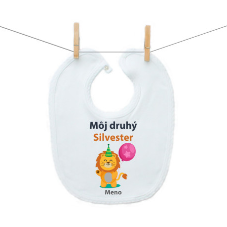 Podbradník na zapínanie Môj druhý Silvester s levíkom Podbradník na zapínanie Môj druhý Silvester s levíkom