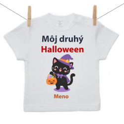 Tričko s krátkym rukávom Môj druhý Halloween
