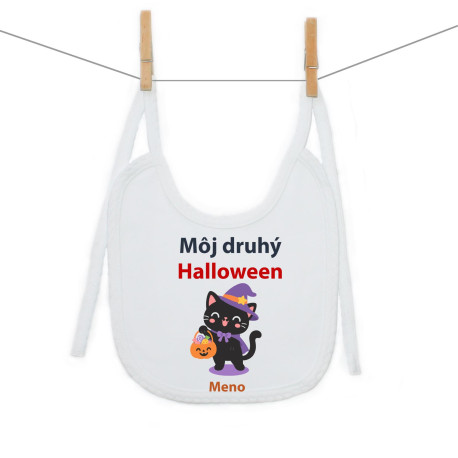 Podbradník na zaväzovanie Môj druhý Halloween Podbradník na zaväzovanie Môj druhý Halloween