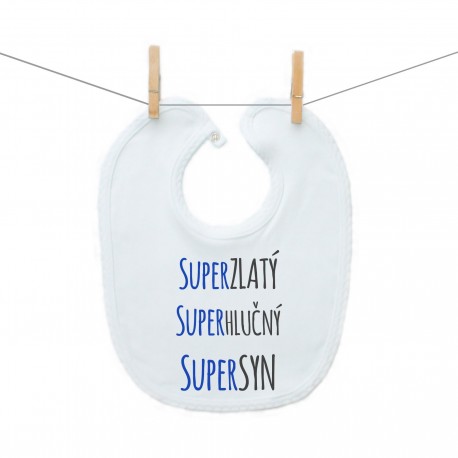 Podbradník na zapínanie Super zlatý, super hlučný, super syn