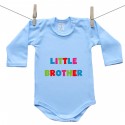 Modré body s dlhým rukávom Little brother
