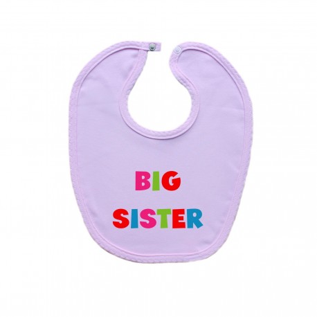 Ružový podbradník na zapínanie Big sister