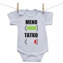 Body s krátkym rukávom Batéria nabitá/vybitá tatko s menom 