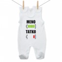 Dupačky Batéria nabitá/vybitá tatko s menom 