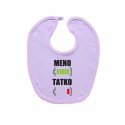 Ružový podbradník na zapínanie Batéria nabitá/vybitá tatko s menom 