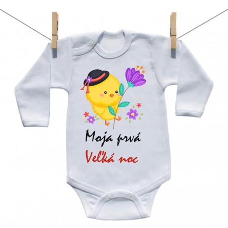Body s dlhým rukávom Moja prvá Veľká noc Chlapec Body s dlhým rukávom Moja prvá Veľká noc Chlapec