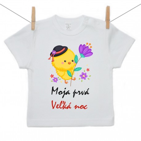 Tričko s krátkym rukávom Moja prvá Veľká noc Chlapec