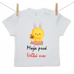 Tričko s krátkym rukávom Moja prvá Veľká noc Dievča