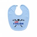 Modrý podbradník na zapínanie Malý fanúšik