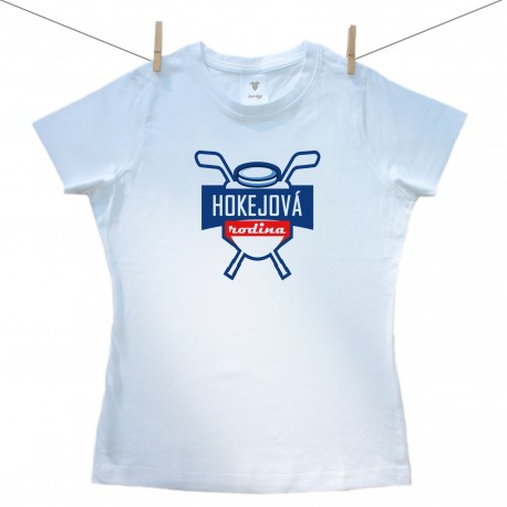 Dámske tričko s krátkym rukávom Hokejová rodina