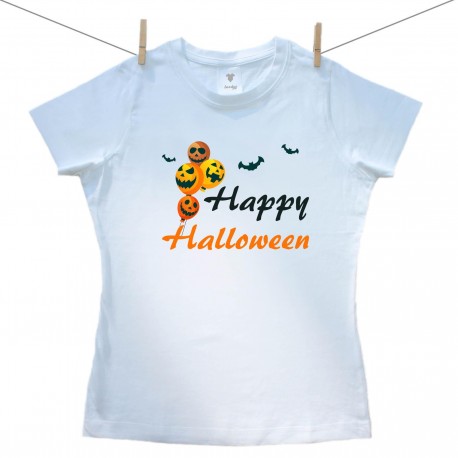 Dámske tričko s krátkym rukávom Happy Halloween Dámske tričko s krátkym rukávom Happy Halloween