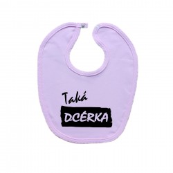 Ružový podbradník na zapínanie Taká dcérka