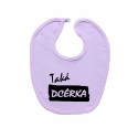 Ružový podbradník na zapínanie Taká dcérka