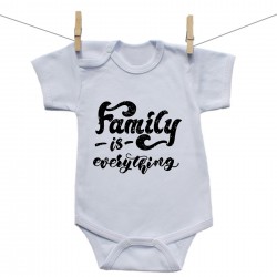 Body s krátkym rukávom Family is everything
