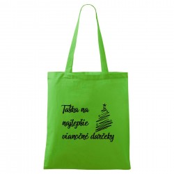 Zelená taška Na najlepšie vianočné darčeky