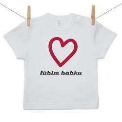 Tričko s krátkym rukávom Ľúbim babku