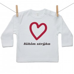 Tričko s dlhým rukávom Ľúbim strýka