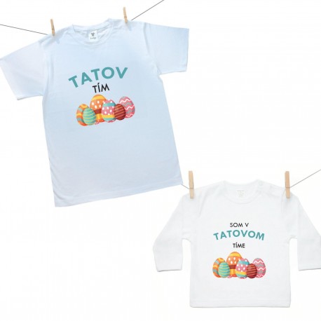 Rodinná sada (tričko s dlhým rukávom) Tatov veľkonočný tím