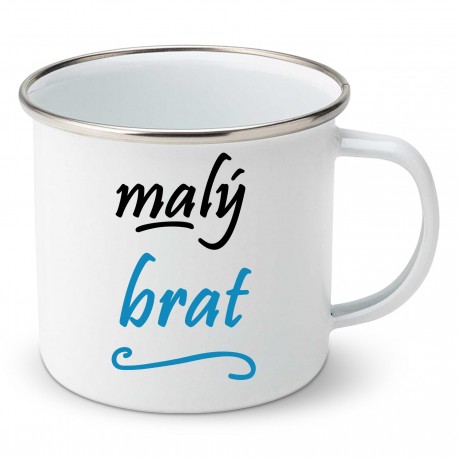 Smaltovaný hrnček Malý brat